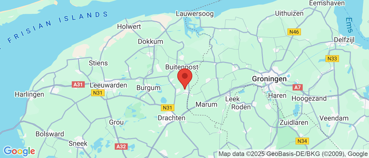 Google maps locatie van Auto Bijlsma