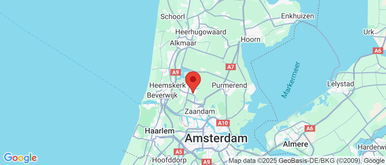 Google maps locatie van Budget Luxury Cars B.V.