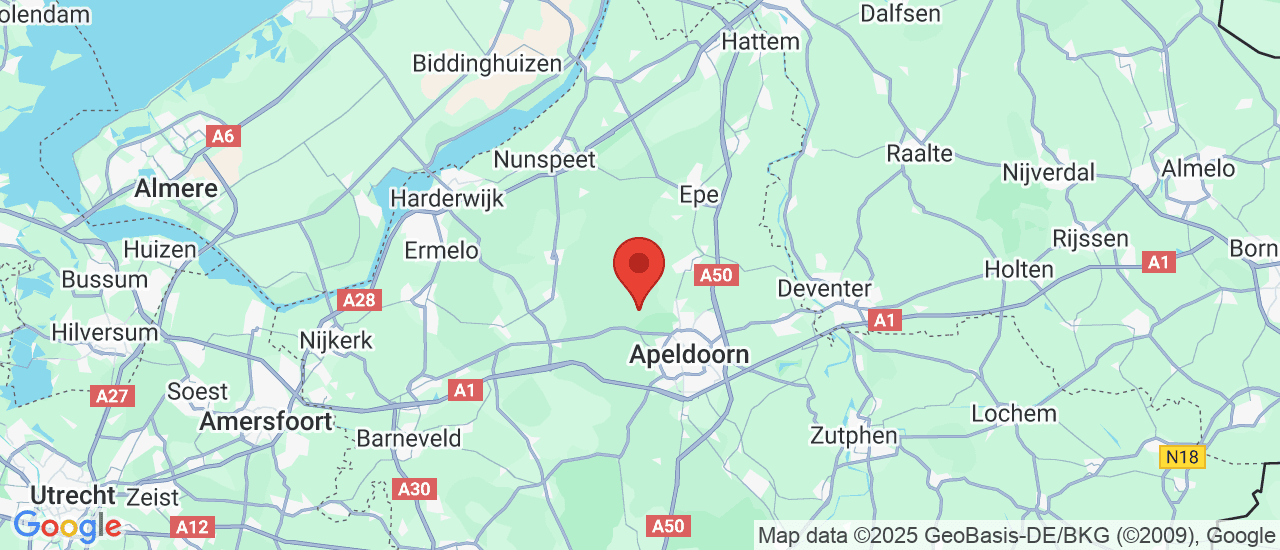 Google maps locatie van Auto de Kievit