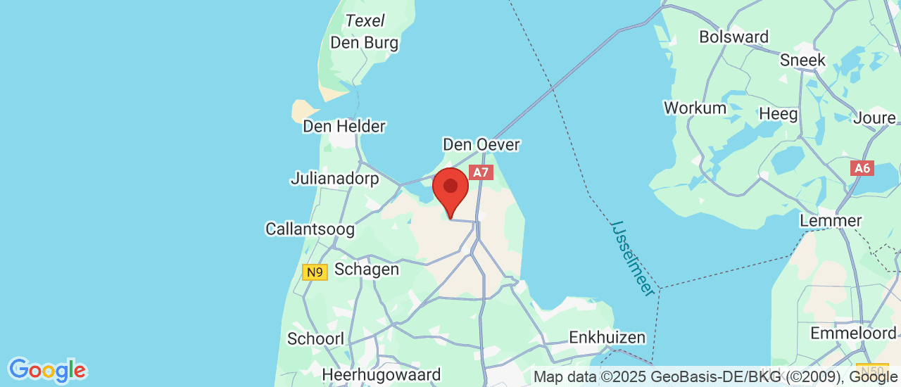 Google maps locatie van Garage de Vries/van Hal