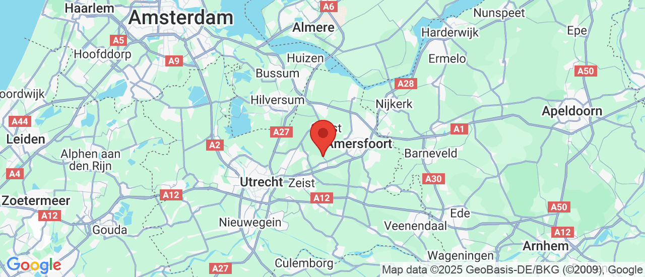 Google maps locatie van DCA Nederland