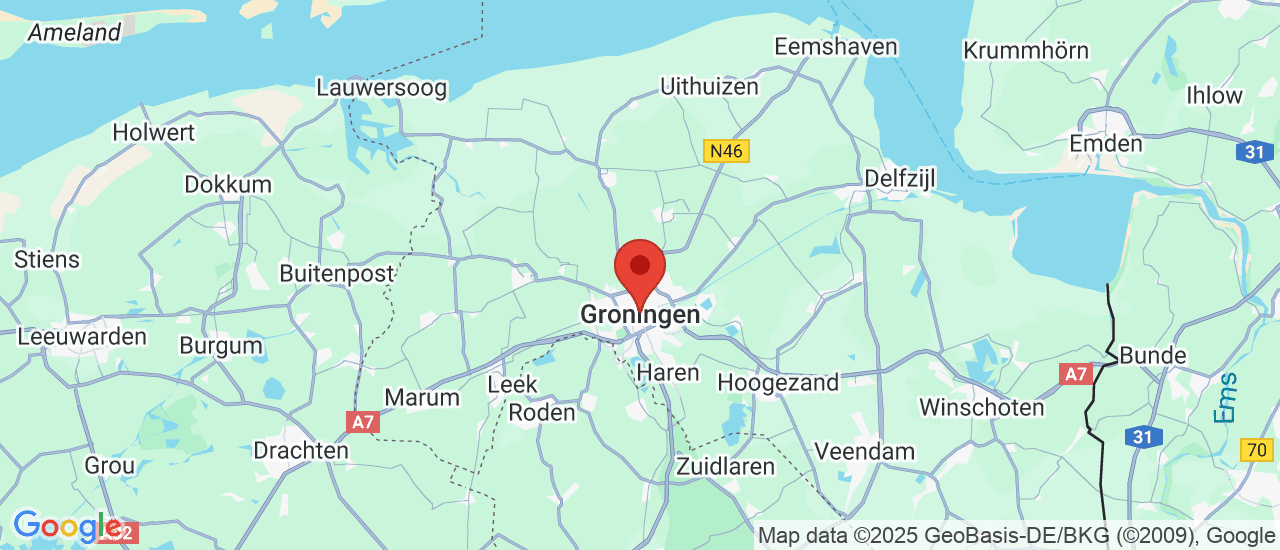 Google maps locatie van Bor B.V.