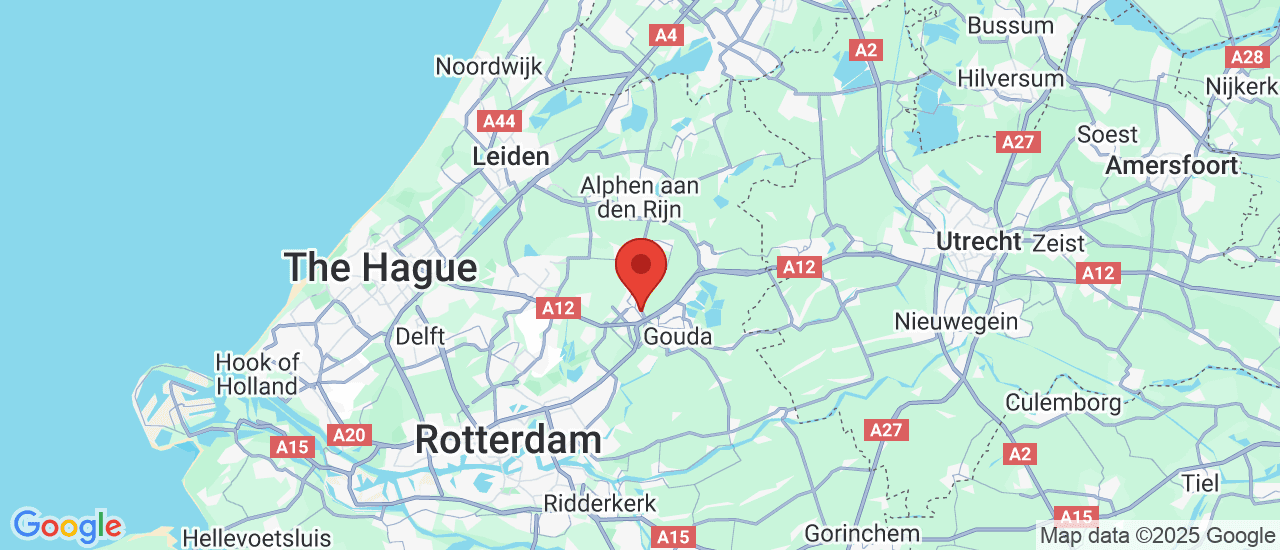 Google maps locatie van Automobielbedrijf van Ekris Waddinxveen