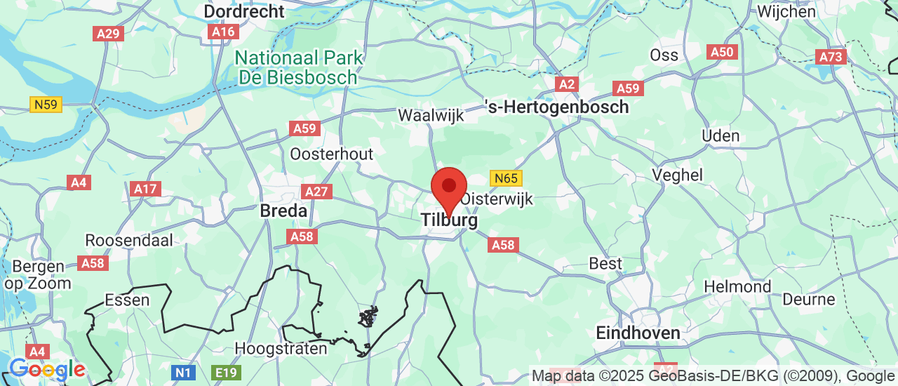 Google maps locatie van Burgers Equipment