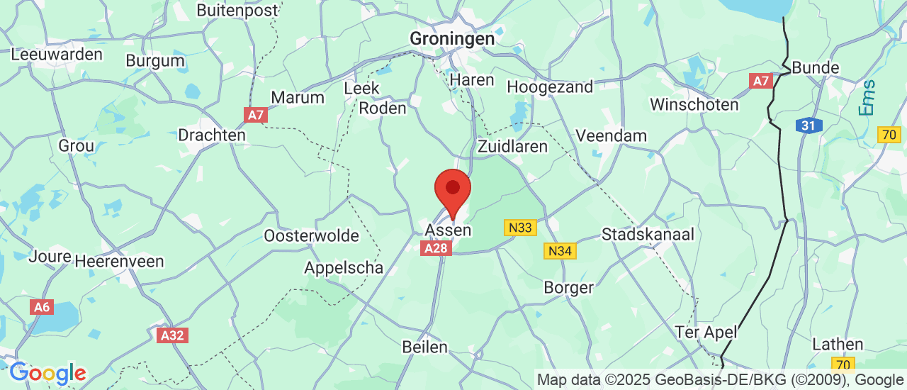 Google maps locatie van Auto Smidts Assen 