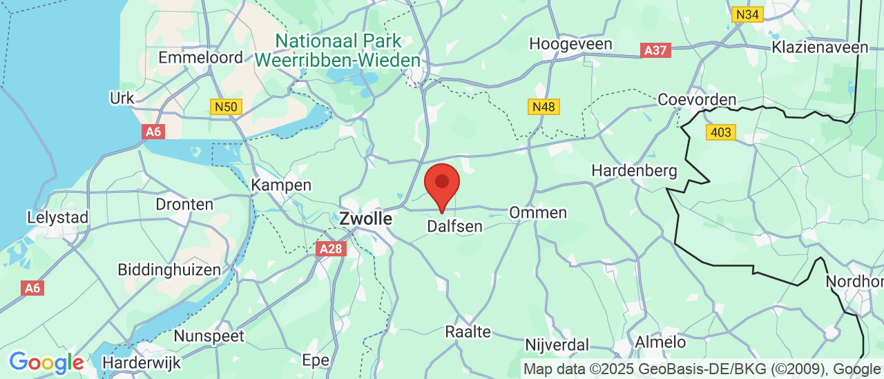 Google maps locatie van Autobedrijf Lindeboom B.V.