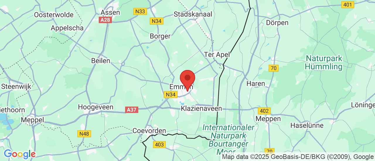 Google maps locatie van Hinderks Auto's