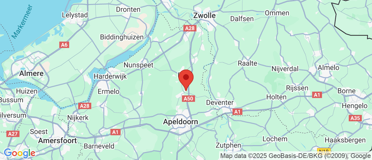 Google maps locatie van Stekkerz.com