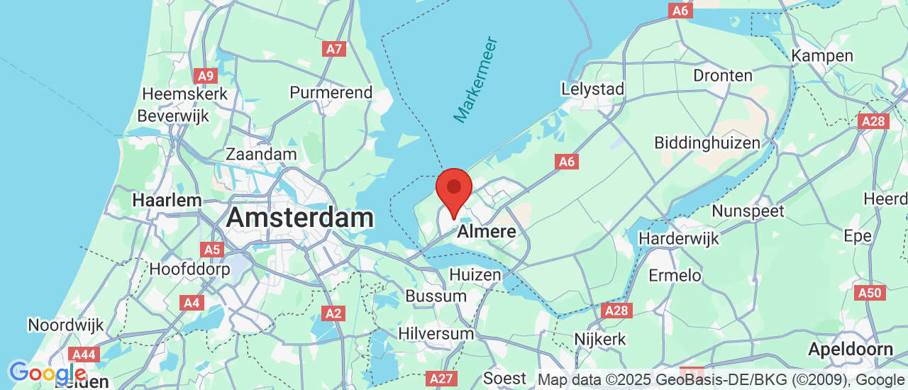 Google maps locatie van Used Car Store Almere