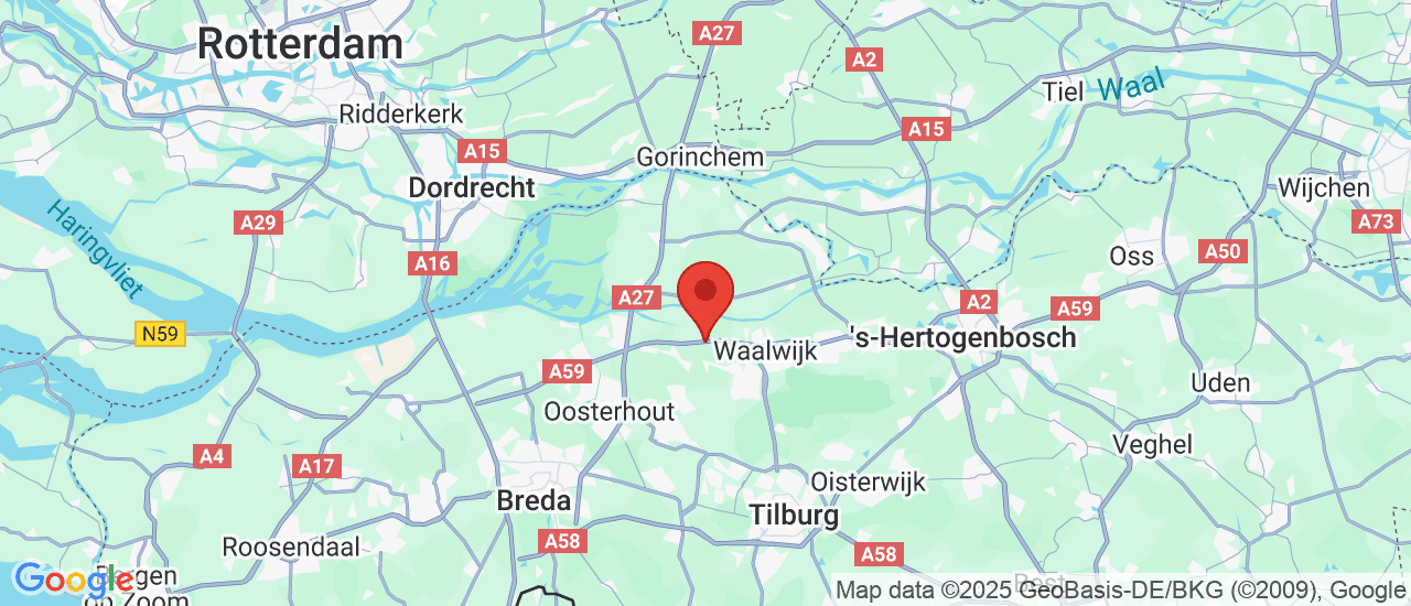 Google maps locatie van Autobedrijf Hoefnagel
