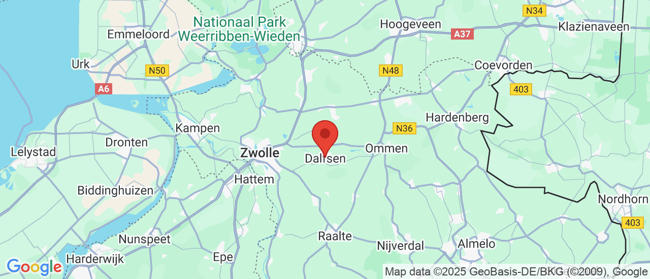 Google maps locatie van Auto Knobben