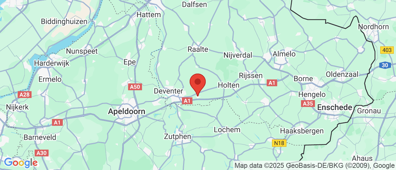 Google maps locatie van Autobedrijf Gert van Keulen