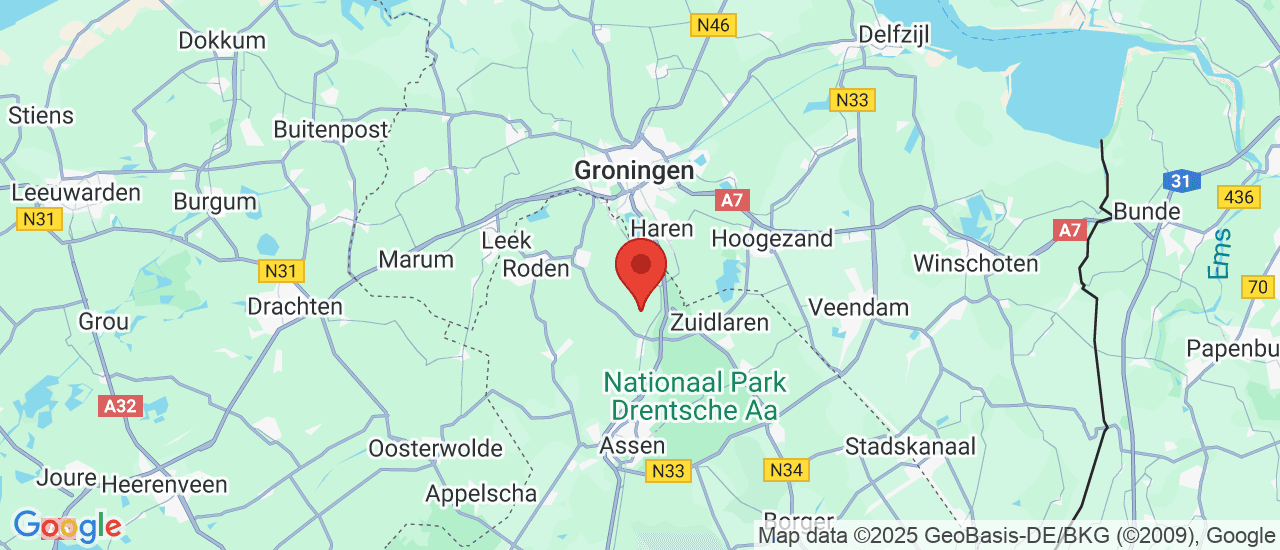 Google maps locatie van Van Ginkel Auto's