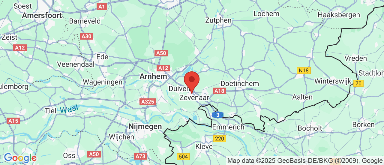 Google maps locatie van G.R.F. Automotive B.V.