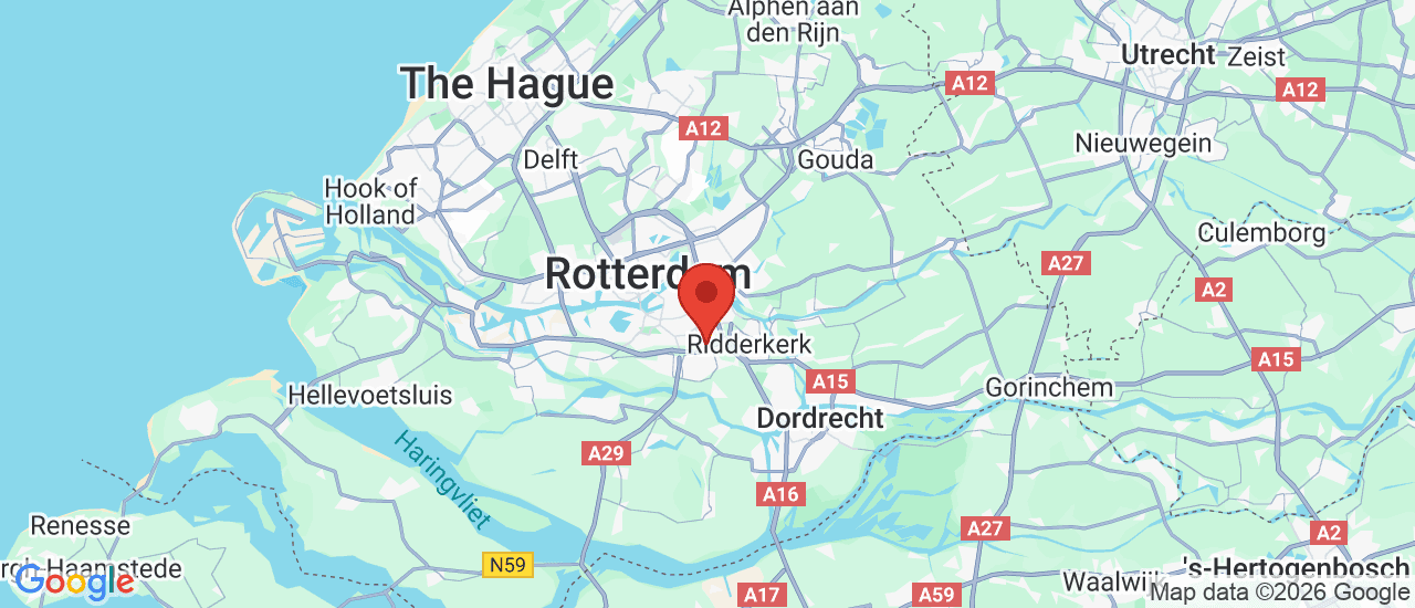 Google maps locatie van Zeeuw & Zeeuw Mitsubishi Rotterdam