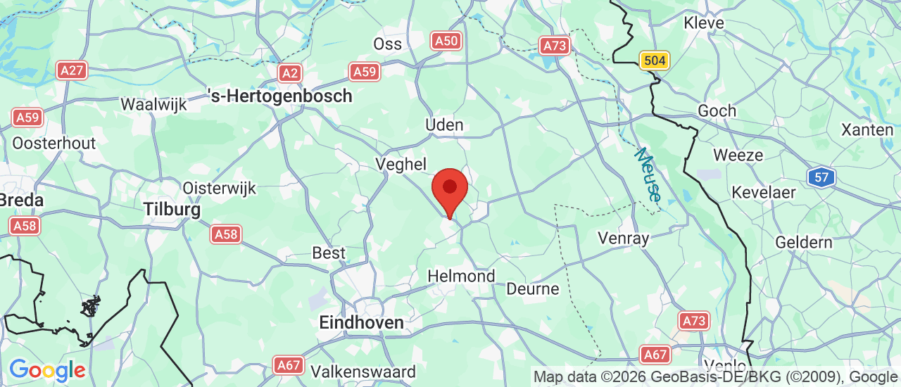 Google maps locatie van TvdM Automotive