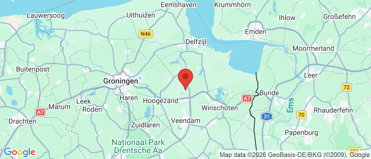 Google maps locatie van Autobedrijf Wolthof