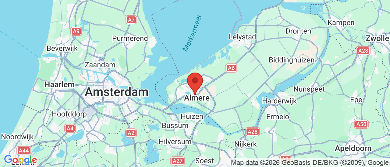 Google maps locatie van Wensink Kia Almere