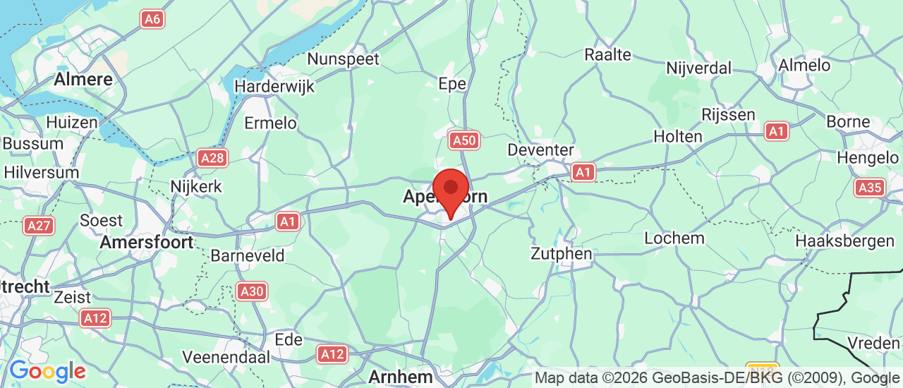 Google maps locatie van Wensink Ford Apeldoorn