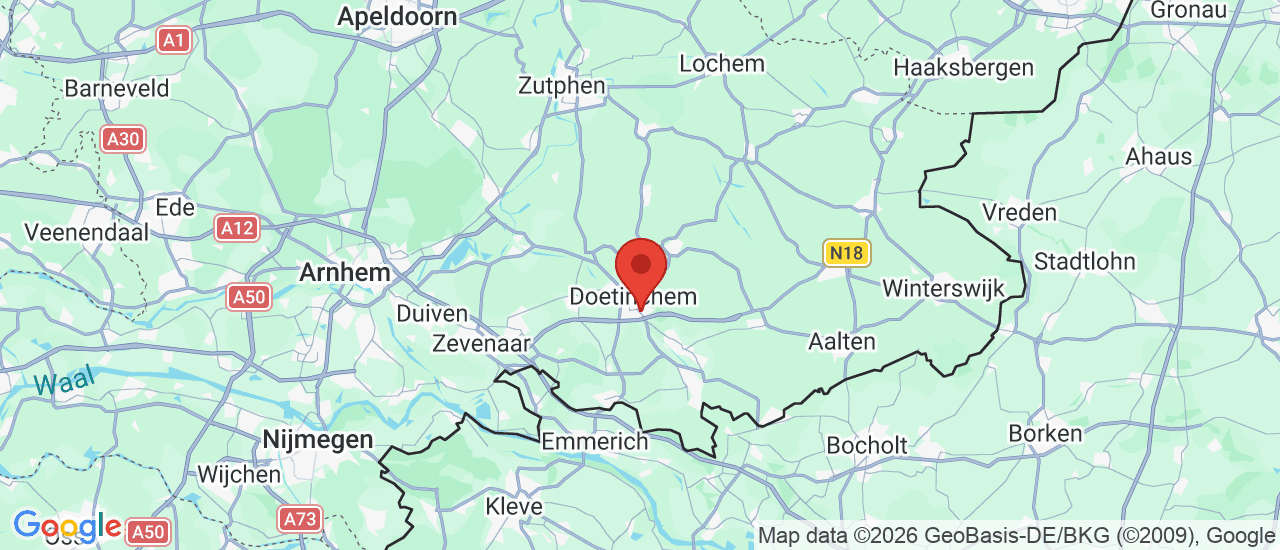 Google maps locatie van Wensink Ford Doetinchem