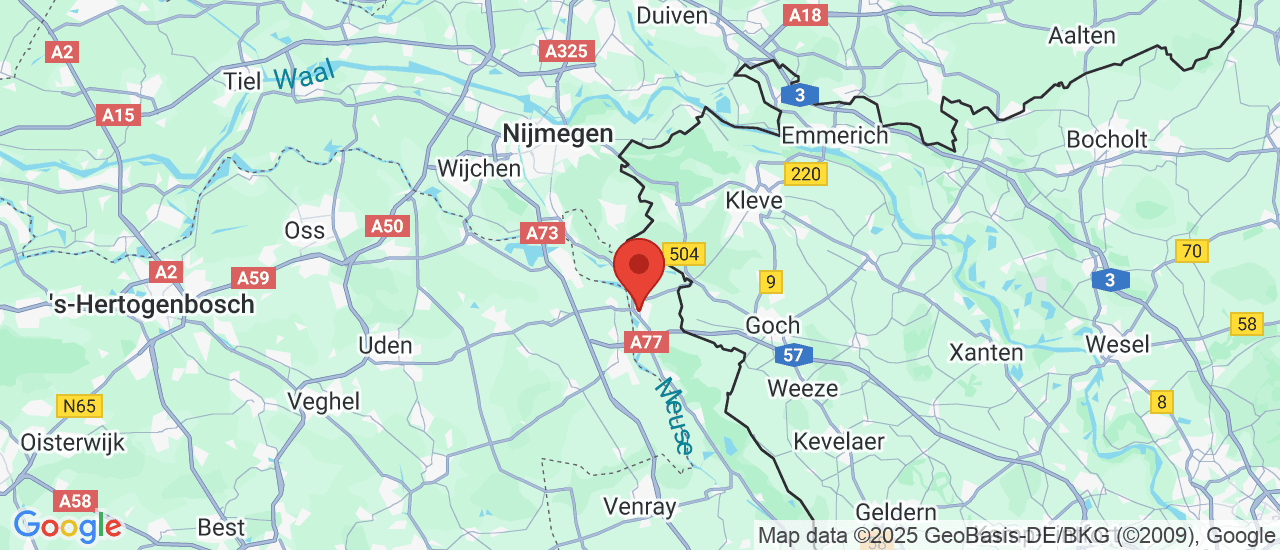 Google maps locatie van Autocentrum Gennep
