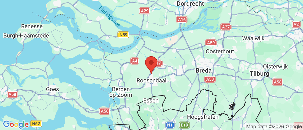 Google maps locatie van Zeeuw & Zeeuw Omoda | Jaecoo Roosendaal