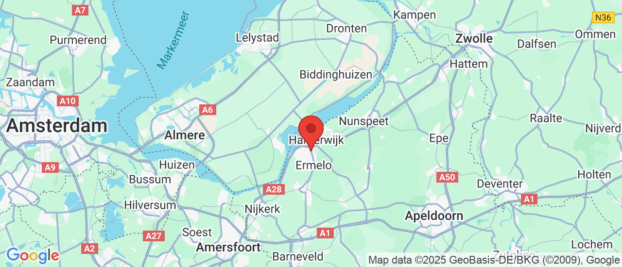 Google maps locatie van Autobedrijf Anton van den Berg