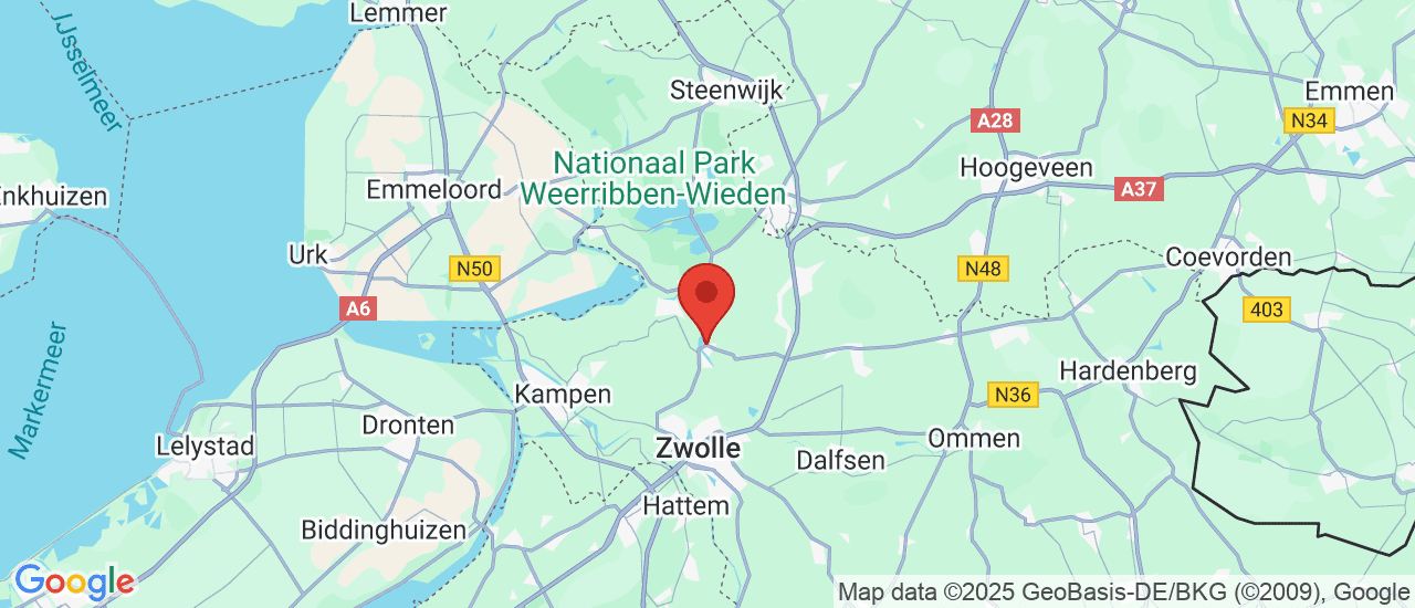 Google maps locatie van Autobedrijf A. Zieleman en Zn B.V.