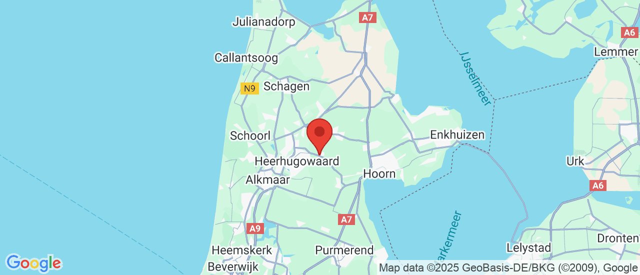Google maps locatie van Autobedrijf Hilee BV