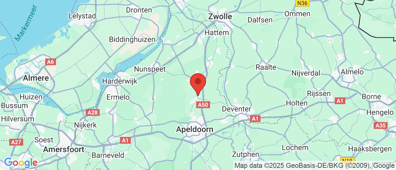 Google maps locatie van Dethi Vans