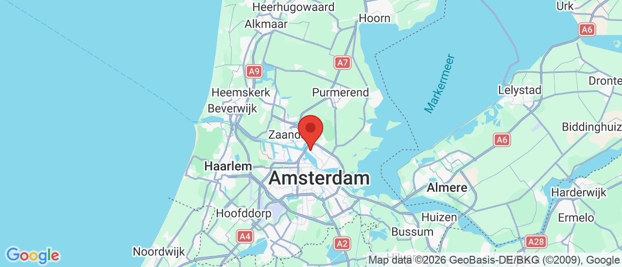 Google maps locatie van Ursem Barten Amsterdam West