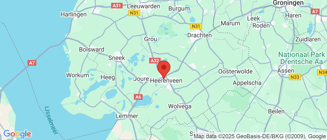 Google maps locatie van Autobedrijf Kalsbeek