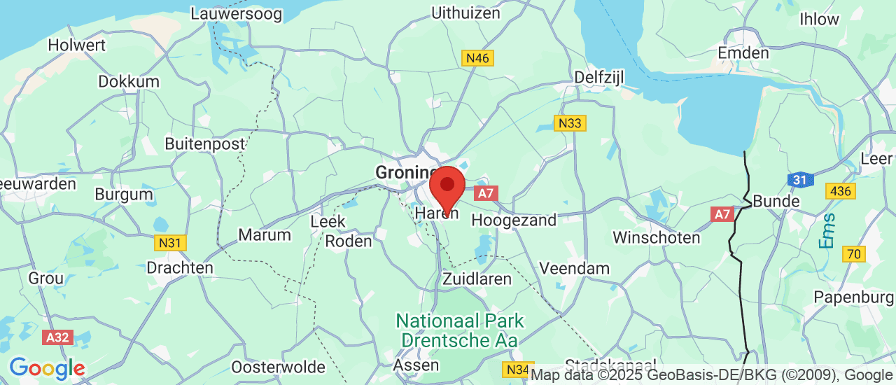 Google maps locatie van Autohûs Haren