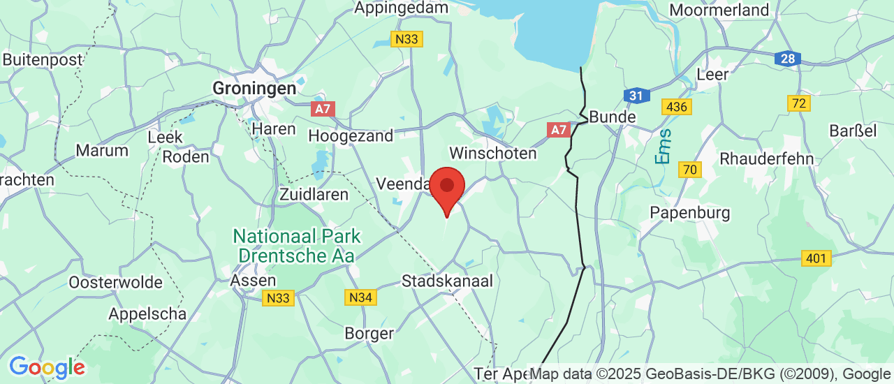 Google maps locatie van Erik de Vries Auto's