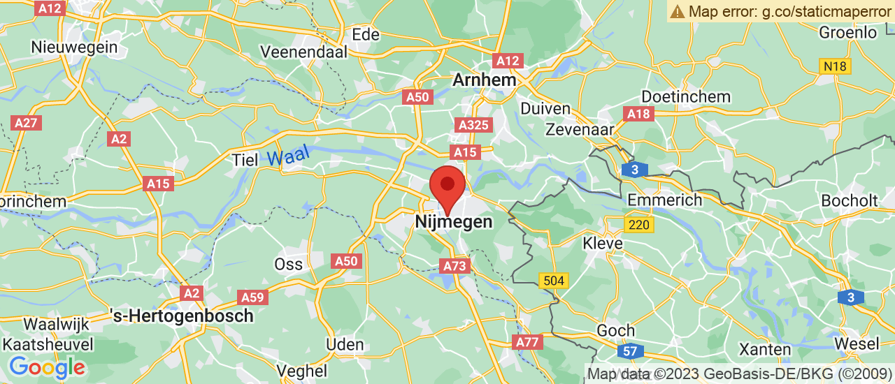Google maps locatie van Wassink Autogroep F B.V. Nijmegen