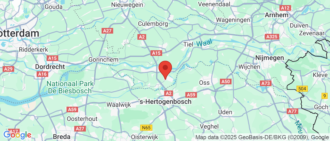 Google maps locatie van Mark Maas Auto's