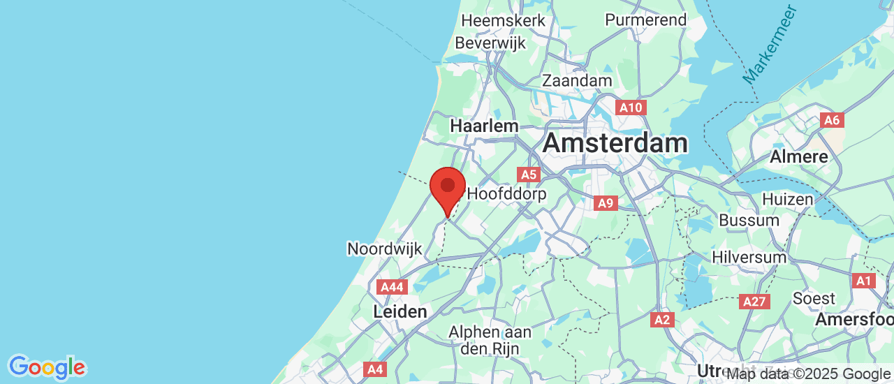 Google maps locatie van Nieuwendijk Hillegom