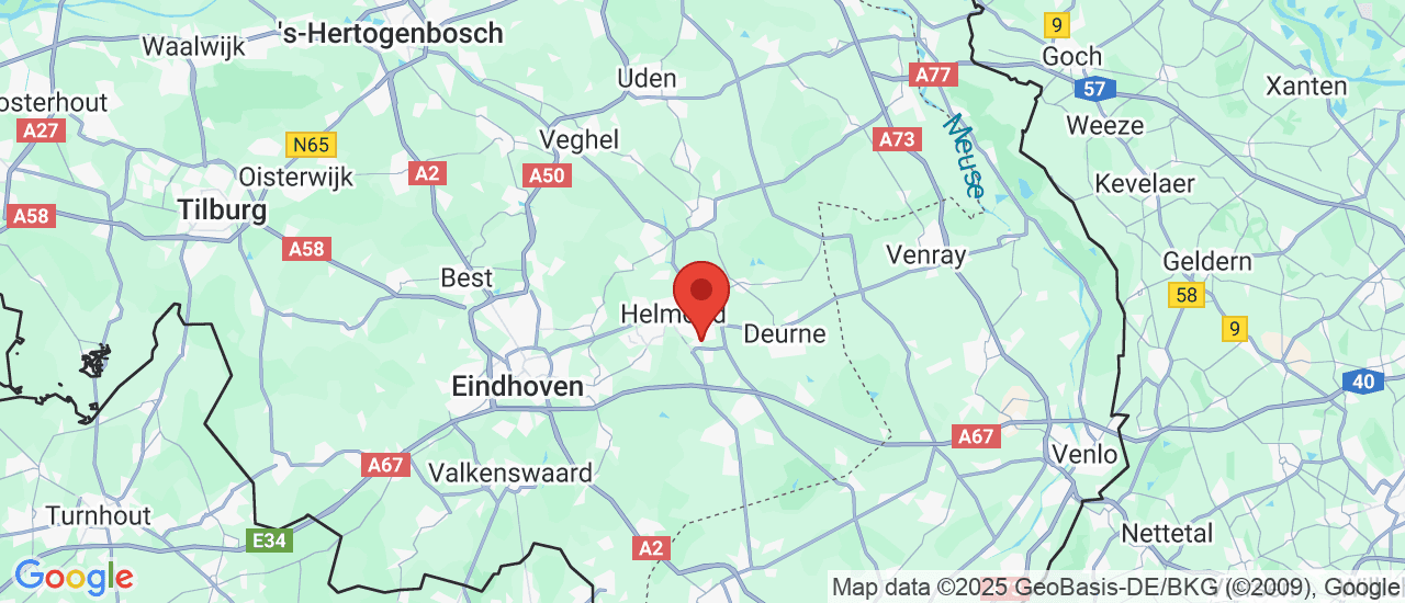 Google maps locatie van VDNS Suzuki Helmond