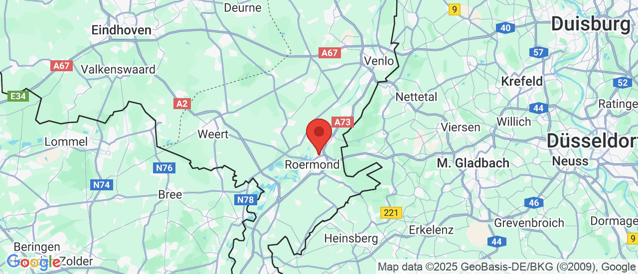 Google maps locatie van Autobedrijf Lennaerts Roermond BV.