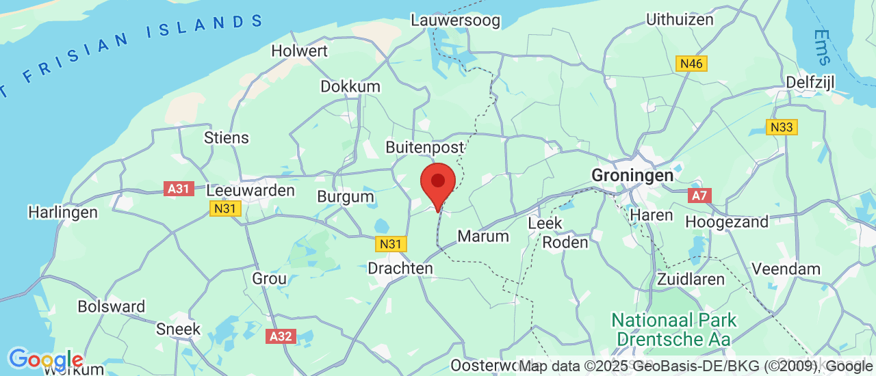 Google maps locatie van HJV Autoservice