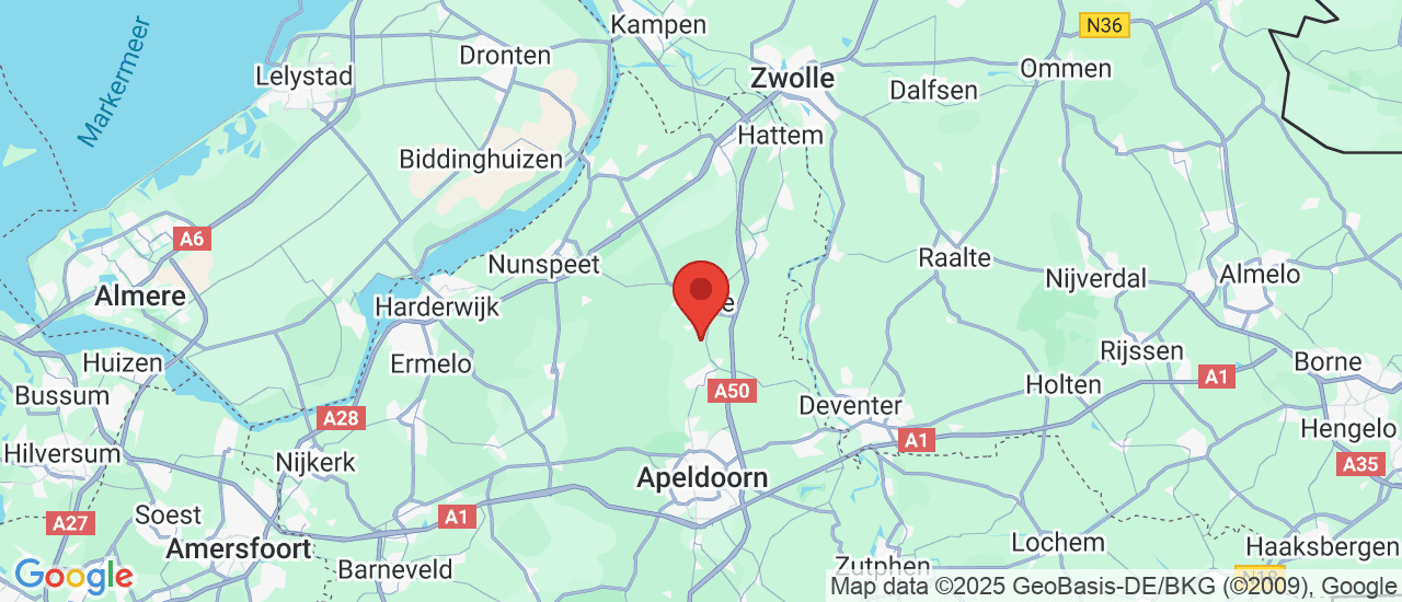 Google maps locatie van Bekkema Mobiliteit
