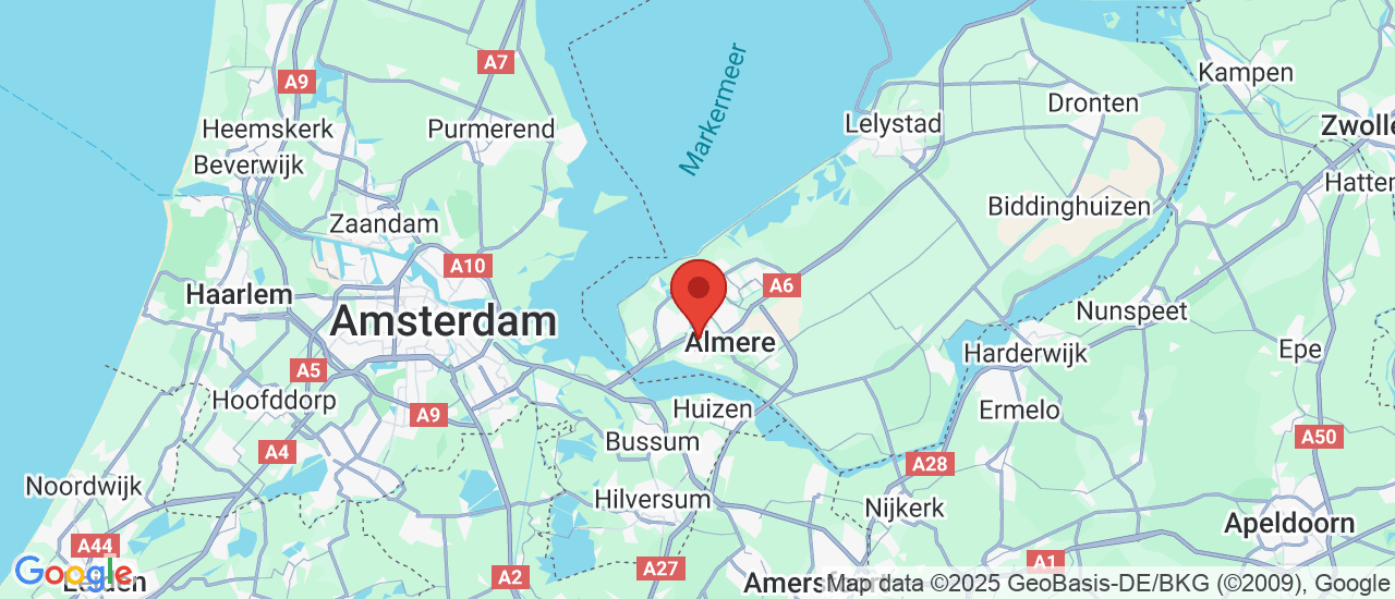Google maps locatie van De Steiger Auto's