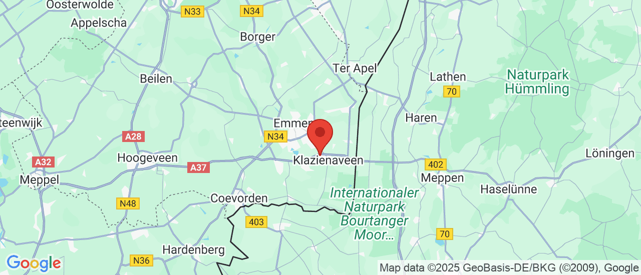 Google maps locatie van JDV Auto's