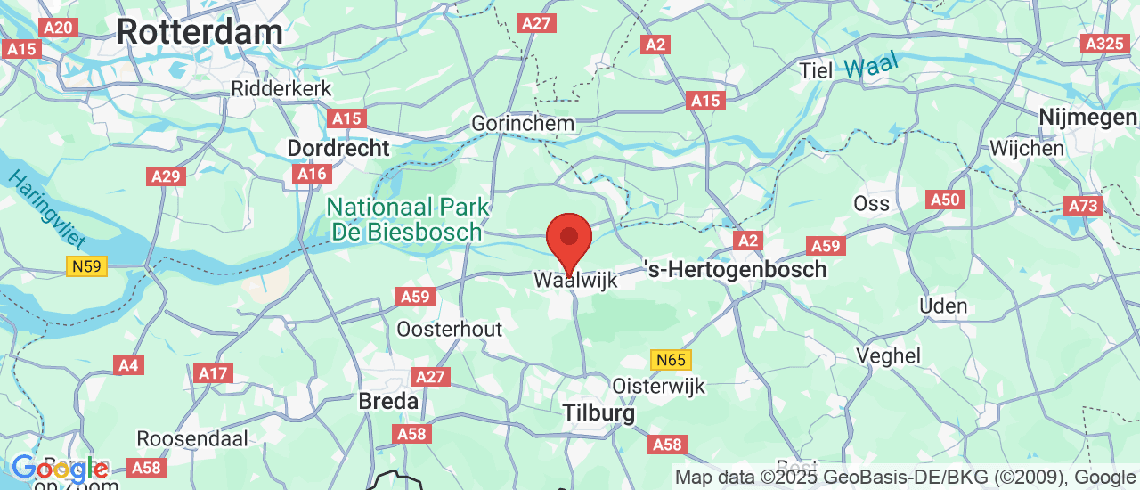 Google maps locatie van Zwaard Auto's