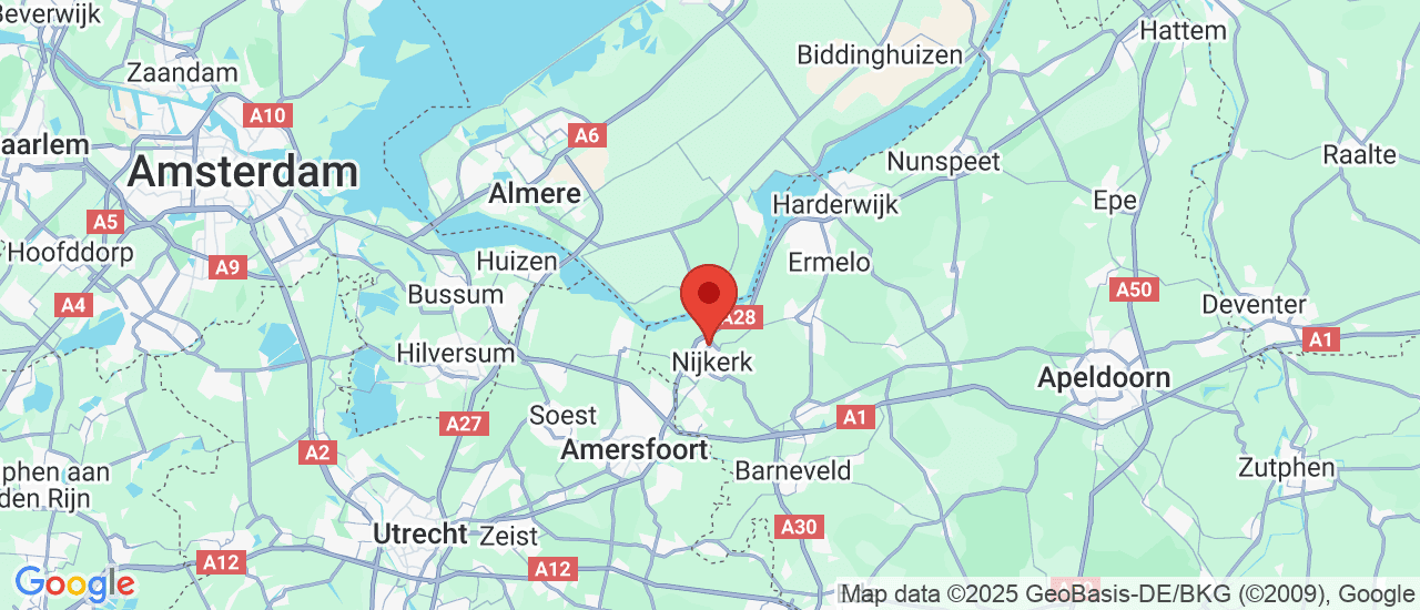 Google maps locatie van Autohuis Gelderland