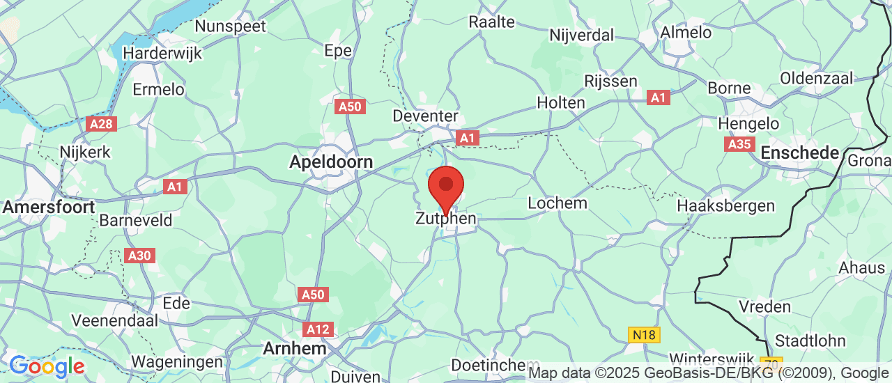 Google maps locatie van Wassink Autogroep Zutphen