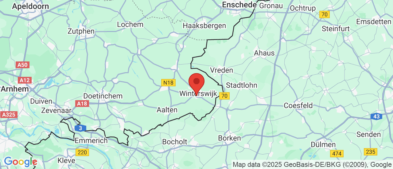 Google maps locatie van BD car trading