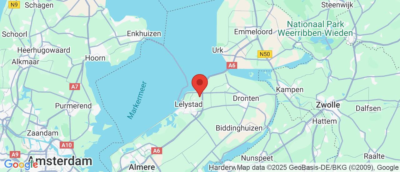 Google maps locatie van Vehicula BV ( De Autozaak)