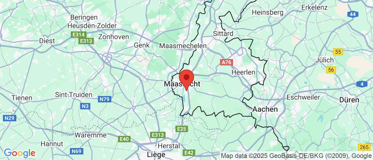 Google maps locatie van Auto Clinic Maastricht