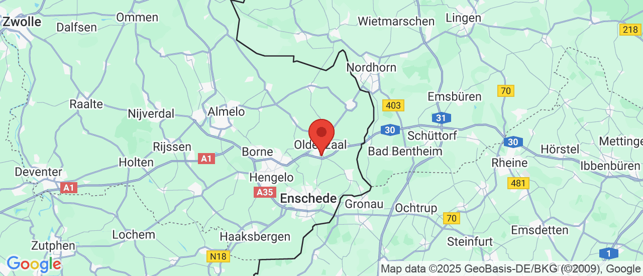 Google maps locatie van Autobedrijf Wieldijk 